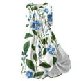 thumbnail image 1 of Pisexur Robes pour Femmes 2024 Tendance Boho Imprimé Floral Robe Maxi Décontractée Fluide Manches Courtes Col en V Robe de Retour à la Maison Col à Revers Tunique à Boutons Cordon Robe d'Invité de Mariage Grande Taille Robe Cocktail S-4TG, 1 of 5