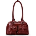 thumbnail image 2 of SPEKSEE Women's Retro Butterfly Handbag PU Leather Handle Underarm Purses Y2k Shoulder Bag, 2 of 7