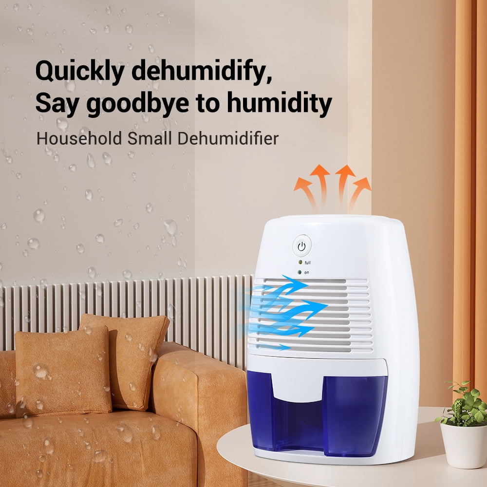 Portable Dehumidifier, Efficient Moisture Absorber, Fast Dehumidification with 17oz Capacity, Auto Shut-Off, USB Plug for Home, Basement, RV for 53-162sq ft