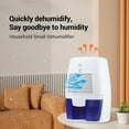thumbnail image 4 of Dehumidifiers Small for Basements, Home Mini Dehumidifier Quiet for Bedrooms, 250ML/D Capacity Bathrooms Dehumidifier, Mini Dehumidifier for Bedroom, Bathroom, RV, Laundry Room or Closet White, 4 of 8