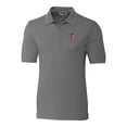 thumbnail image 2 of Men's Cutter & Buck Gray Fresno Grizzlies DryTec Advantage Tri-Blend Pique Polo, 2 of 3