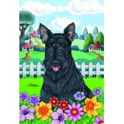 Best of Breed Scottie - Tomoyo Pitcher Spring Large Flag