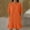 Orange, variant on Dresses for Women Jerdar Women's Waffle Knit Peplum Dress Dropped Waist Ruffle Hem Oversized Fit Dress Crew Neck Casual Dress with Pockets S