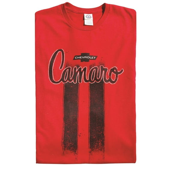 Chevrolet Camaro T-Shirt Red with Stripes CHV142B-R