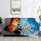 thumbnail image 5 of Manta ligera con estampado de El Rey León de Disney para sala de estar, dormitorio, habitación de los niños, manta cálida, regalo de Navidad, 5 of 5