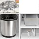 thumbnail image 5 of Built-in Type Built-in Stainless Steel Trash Can Flap Lid Swing Balance Flap Lid Trash, 5 of 5