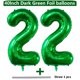 thumbnail image 2 of Fiesta de cumpleaños número 22 con globo LVMOQIQIU, 40 cm, verde oscuro, 2 of 7