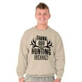 thumbnail image 5 of Thank God For Hunting Season Antlers Sweatshirt for Men or Women Brisco Brands 2X, 5 of 5