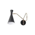 thumbnail image 3 of 1 Light Perforated Shades Curved Arm Handmade Vintage Wall Mid Century Antique Brass Sputnik chandelier light Fixture, 3 of 5