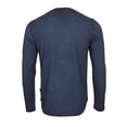 thumbnail image 2 of ZIMEGO Men's Long Sleeve Crew Neck Color Dye Washed Vintage Curved Hem T-Shirts, 2 of 5
