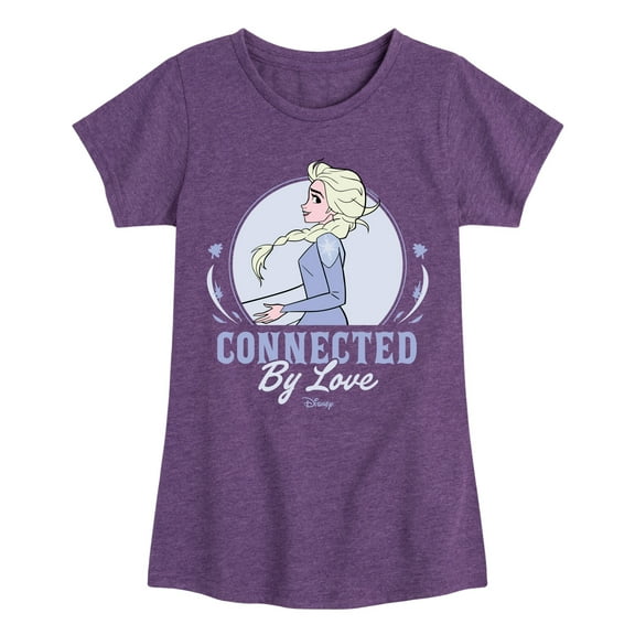 Disney Frozen 2 - Connected By Love Elsa - Toddler & Youth Girls Short Sleeve Graphic T-Shirt