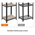 thumbnail image 5 of Industrial End Table Narrow Tall Telephone Table Side Table Living Room Gray, 5 of 11
