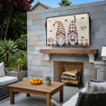 thumbnail image 3 of Outdoor TV Cover 52x30x4.5in, Coffee Cup Beans on Vintage Linen Weatherproof TV Screen Protector with Zipper, Gnomes Brown Plaid Outside Television Cover Fits Up to 52-55", 3 of 9