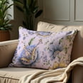 thumbnail image 2 of Throw Pillow Covers Pack of 1 for Living Room Table, Floral Printed Cushion Case, 14x20 inches - White Green - Home Decor, 2 of 8