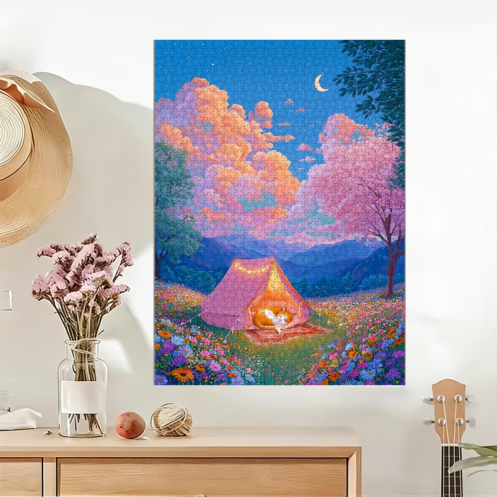 A 1000pcs Adult Puzzle Featuring  Landscape Themes, High Difficulty Level, Suitable for Adults, Family Entertainment.29.4*19.6 in