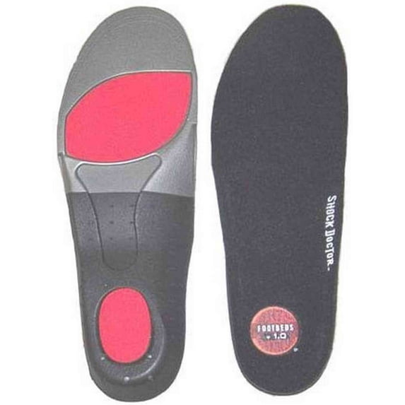 Shock Doctor Custom Support Multi Purpose Insoles Running Hiking Skating, 1 Pair