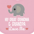 thumbnail image 4 of Inktastic My Great Grandma and Great Grandpa Love Me Boys or Girls Baby Bib, 4 of 4