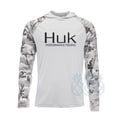 thumbnail image 3 of HUK Ropa de pesca para hombre Sudadera con capucha de manga larga Camisetas de rendimiento Deportes al aire libre Camisa de pesca Jersey de pesca transpirable anti-UV, 3 of 5