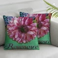 thumbnail image 3 of nygtbtfer Flower Throw Pillow Covers Colorful Flower Style Decorative Pillow Blue Purple Flower Pillow Cases Cushion for Home Sofa Bed White, 3 of 7