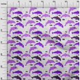 thumbnail image 3 of oneOone Polyester Spandex Purple Fabric Beach Dolphin Sewing Material Print Fabric By The Yard 56 Inch Wide, 3 of 4