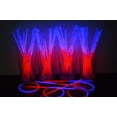 thumbnail image 1 of DirectGlow 200ct Bicolor Blue/Red Glow Stick Bracelets Glow in The Dark Party Favors, 1 of 8