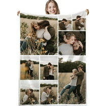 Personalised Blanket,Custom Blanket,Personalised Photo Blanket,Customised Photo Blanket Personalised for Adults,Personalised Picture Fleece Blanket,Personalised Gifts for Mum,Dad