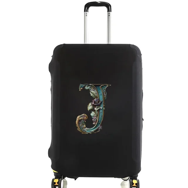 Luggage Covers Protective Cover Travel Luggage Scratch Proof Dust Cover Reusable Dust Cover Washable Graphic Print Pattern 8Graphic Letter J M