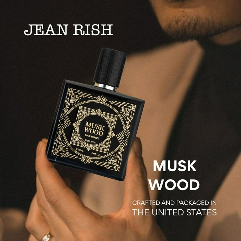 Musk Wood, Eau De Parfum For Men (3.4 Fl Oz / 100 ml) With