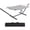 A# Gray Strip, variant on Double Hammock with Stand - Heavy Duty 450lbs Capacity, Portable Cotton Hammock for Two Adults, Indoor & Outdoor Use with Travel Bag, Black&White Stripe Pattern