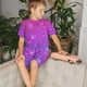 thumbnail image 4 of Balery Purple Glitter Conjunto de Pijama Infantil de Manga Corta con Estampado – Ropa de Dormir de Algodón Suave-X-Large, 4 of 6