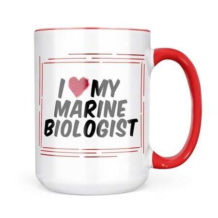 

Neonblond I heart love my Marine Biologist Mug gift for Coffee Tea lovers