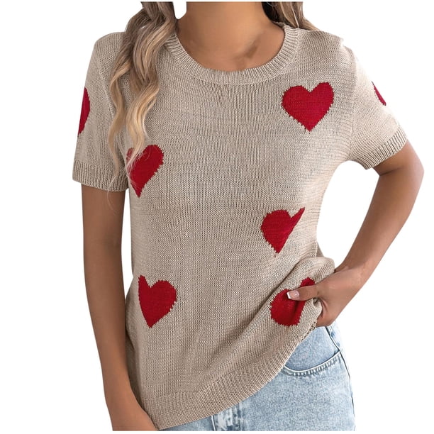 Blusas de Encaje de Manga Corta con Capucha de Cuello Redondo, 95% Poliéster 5% Spandex Camiseta Superior