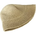thumbnail image 2 of CoCopeaunts Women Straw Bucket Hat Outdoor Sunscreen Fisherman Hat Hand-Woven Hollow Basin Hat Casual Vacation Summer for Women, 2 of 8