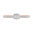 thumbnail image 3 of 1/2 Carat Diamond Solitaire Engagement Ring in 14K Rose Gold (Ring Size 11), 3 of 6