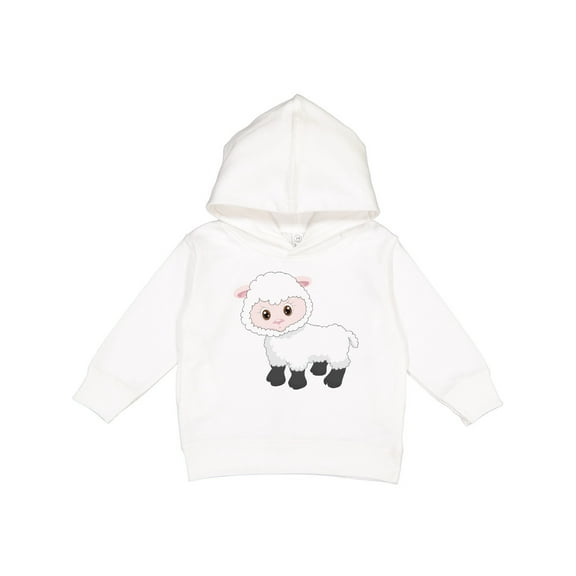 Inktastic Cute White Lamb Toddler Hoodie