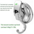 thumbnail image 3 of Powerful punch-free suction cup hook vacuum sticky hook glass wall-mounted traceless suction cup hook kitchen bathroom hook 2 Pack, 3 of 5