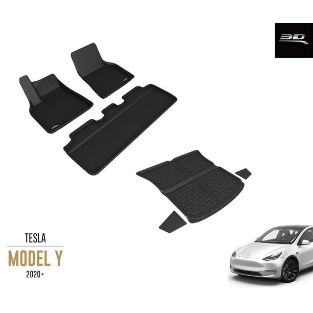 3d Maxpider Floor Mats For Tesla Model Y 2020 With Rear Cargo Liner Walmart Com Walmart Com