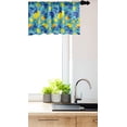 thumbnail image 3 of Ambesonne Fruit Valance Pack of 2, Cartoon Lemons and Leaves, 54"X12", Yellow and Multicolor, 3 of 4