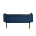 thumbnail image 6 of Inspired Home Mae Upholstered Bench, Navy, 6 of 11