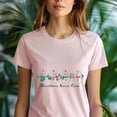 thumbnail image 5 of Nurse Crew Graphic T-Shirt with Snowman Design, Unisex Casual Tee, Maroon, Size 2XL, 5 of 6