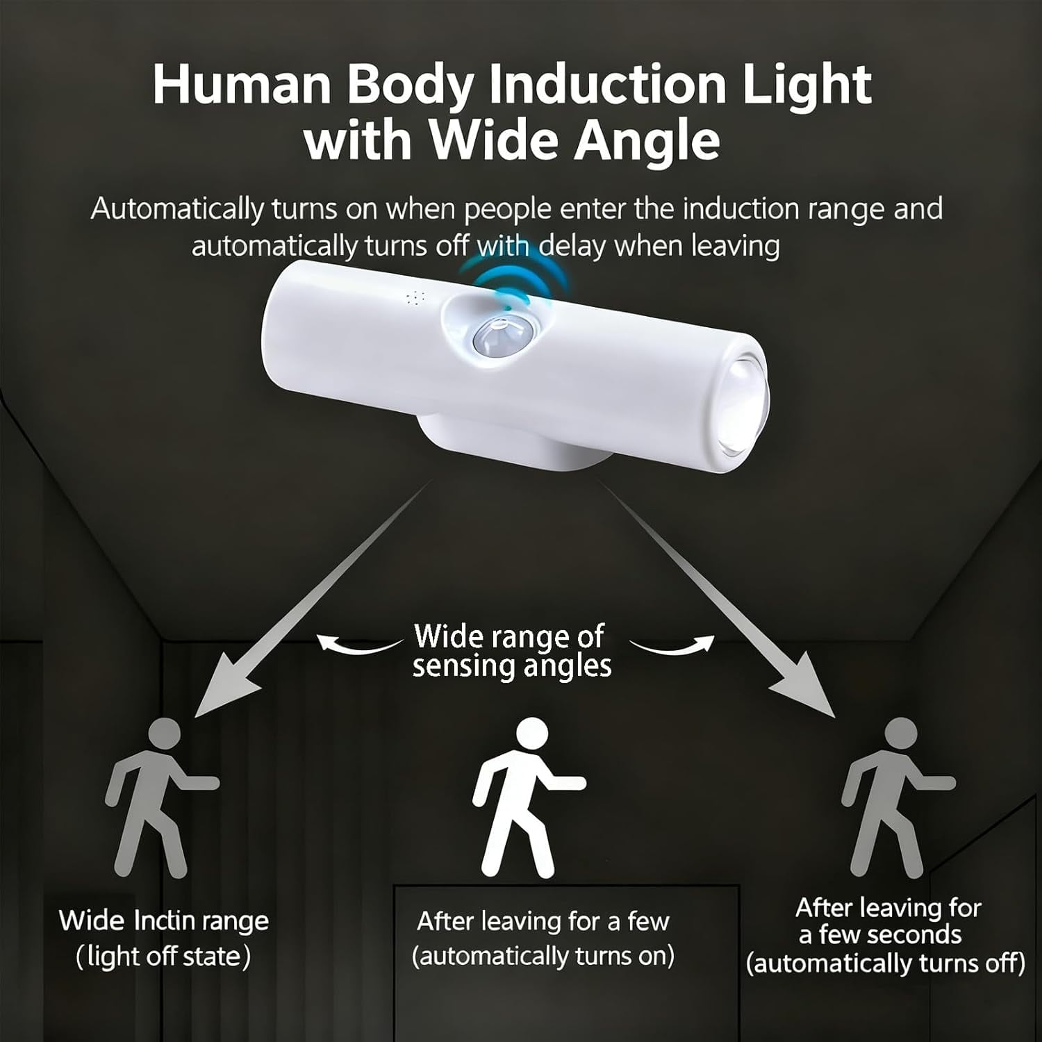 Rechargeable Smart LED Motion Sensor Ambient Light, Wireless RGB Color Changing Night Light with Auto On/Off, Magnetic Stick-On Wall Light for Hallway, Stairs, Closet, Cabinet, Bedroom (4, 7 Color)