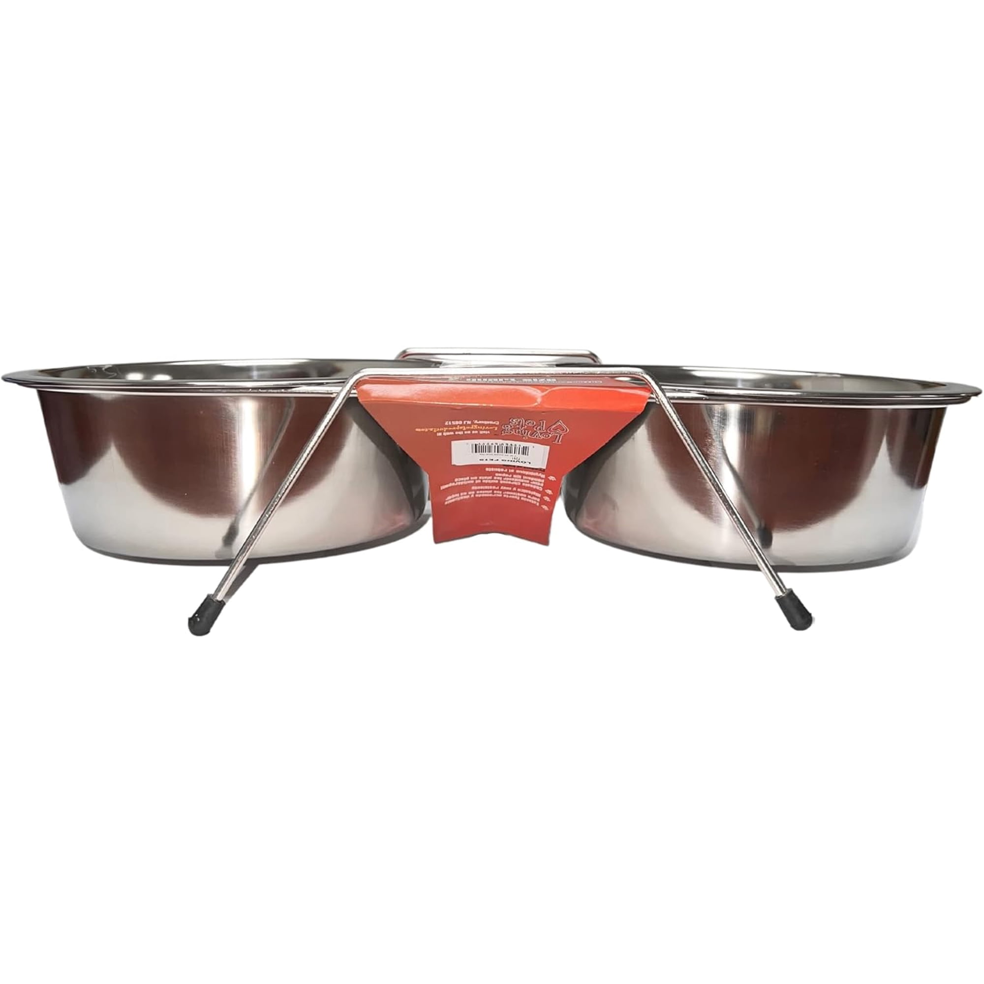 Loving Pets Double Diner Dog Bowl, 2-Quart