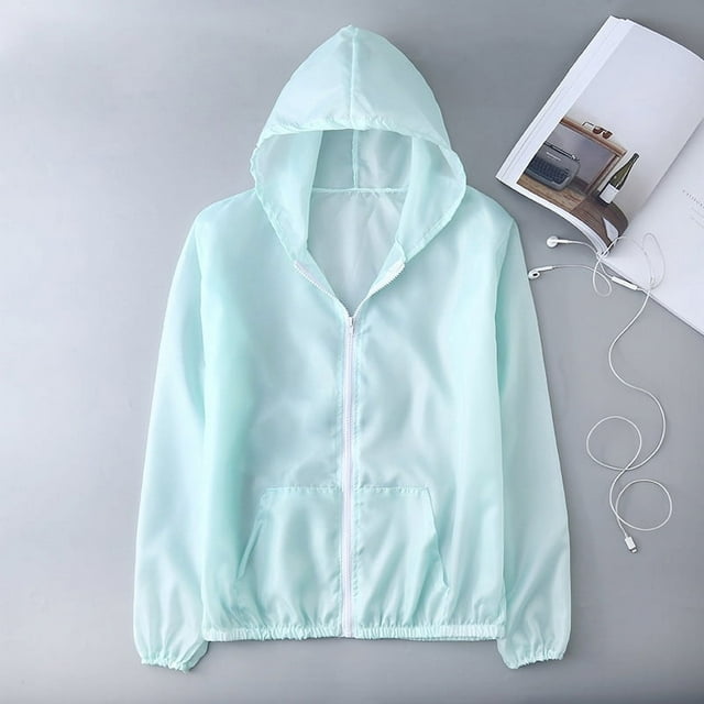 Women's Summer Sun Protection Jacket Anti-UV Quick Dry Sports Windbreaker Cycling Run