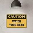 thumbnail image 4 of Metal Tin Signs Caution Watch Your Head Sign Rustic Metal Tin Sign Home Outdoor Art Wall Decorations For Cafe Bar Kitchen 12X8Inch, 4 of 5