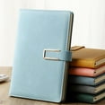 thumbnail image 6 of A5 Minimalist Work Conference Notebook, Faux Leather Cover Buckle notebook-U Buckle, 6 of 6