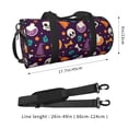 thumbnail image 2 of ZICANCN Purple Halloween Hat Skull Travel Duffle Bag, Sports Tote Gym Bag Weekenders Bags for Women Men, 2 of 8