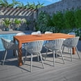 thumbnail image 2 of Amazonia 9 Piece Rectangular Patio Dining Set W/Grey Aluminium Chairs, 2 of 8