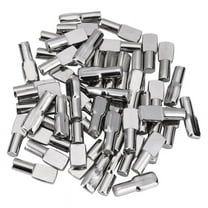 5Mm Cabinet Shelf Support Pegs Spoon Shape Metal Pins for Shelves, 100Pcs Silver Color