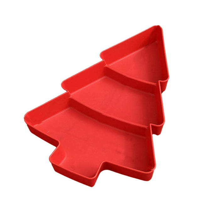 Bandeja para árbol de Navidad Macarena Organizador de almacenamiento rojo