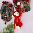 thumbnail image 2 of Small Monkey Plush Stuffed Animal Doll, Hanging Stuffed Animal Monkey Long Arm Monkey Doll Plush Toy Monkey (Red), 2 of 2